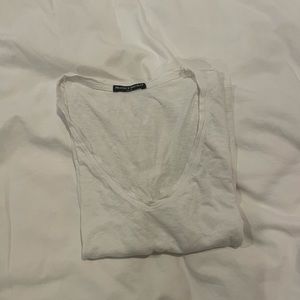 Brandy white v neck